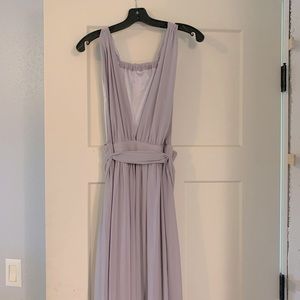 Gray maxi dress